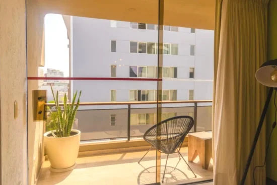 Balcón romántico con vistas Miraflores Apartments Lima