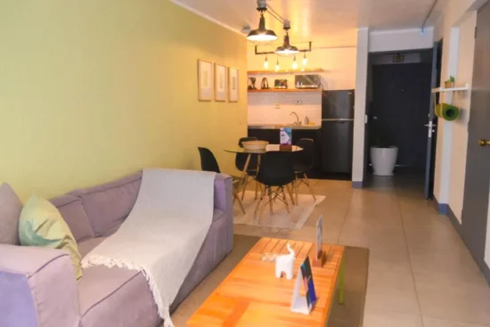 Cocina y sala de estar Miraflores Apartments