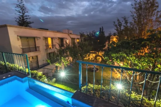 Exterior con piscina Hotel Boutique Villa Elisa Arequipa