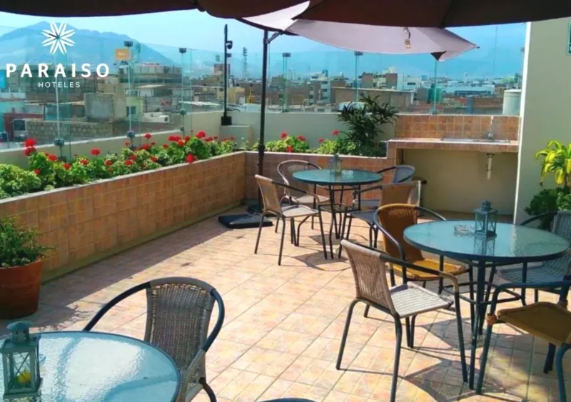 Terraza del Hoteles Paraiso Trujillo