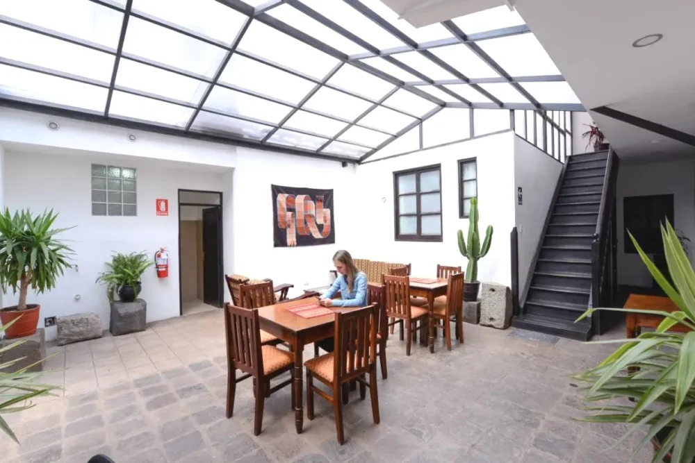 Zona para estar tranquilo dentro del Yabar Hotel Plaza Cusco